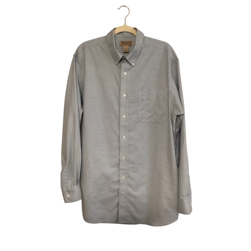 duluth trading shirt L 100%  Blue